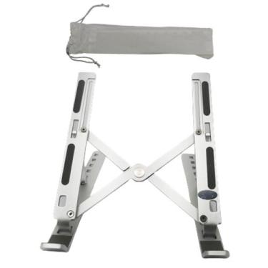 Imagem de Suporte Para Notebook Tablet Laptop Com 6 Alturas Ajustáveis Dobrável 