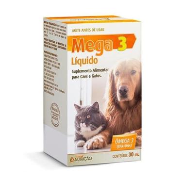 Imagem de Suplemento Mega 3 Líquido para Cães e Gatos 30ml - Laboratório Duprat
