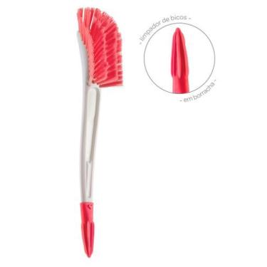 Imagem de Escova Para Limpeza de Mamadeiras e Bicos Rosa Buba