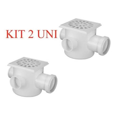 Imagem de KIT 2 Caixa Sifonada N05 Quadrada - 100x100x50 - HERCE