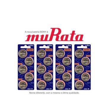 Imagem de 20 Baterias Murata CR2450 DL2450 ECR2450 Célula de Moeda de Lítio de 3
