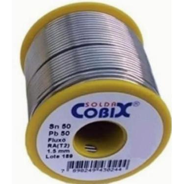 Imagem de Solda Estanho 50X50 1.5Mm Com Fluxo Ra (T2) Rolo 250G Cobix