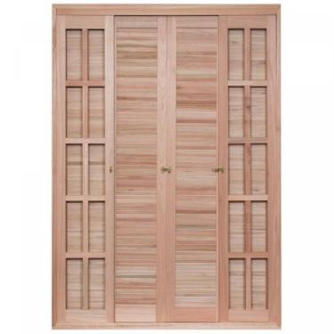 Imagem de Porta de Madeira Balção de Correr 213x200cm com Batente 14cm Ewk 472 R