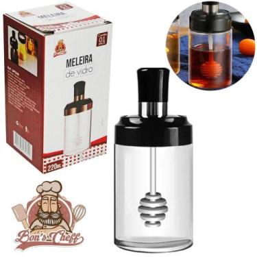 Imagem de Meleira Vidro Tampa Plastico + Pegador 220Ml 14X6Cm Bon Chef - Bons Ch