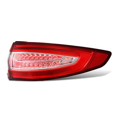 Imagem de DNA MOTORING Luz traseira externa de LED estilo original direito compatível com Fusion S/SE 2013-2016, vermelho/lente transparente, OEM-TL-001-R