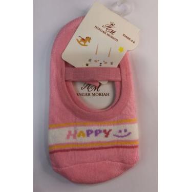 Imagem de Meia Sapatilha Pilates Infantil menina com Estampas Antiderrapante - H