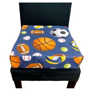 Imagem de Almofada para cadeira elevação criança bolas  kippy baby - KYPYBAY