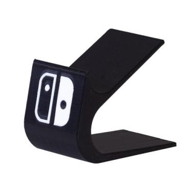 Imagem de Suporte para Controle de video Game - KAME 3D, Preto com logo branca