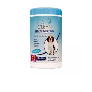 Imagem de Lenços Umedecidos Macho com 75 Unidades - Pet Clean