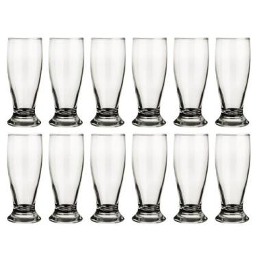 Imagem de Jogo 12 Copos Vidro Transparente Munich 200ml Chopp Bar Nadir - NADIR 