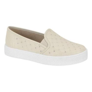 Imagem de Sapatilha Moleca Slip On Iate Confortável- Branco Off, 35