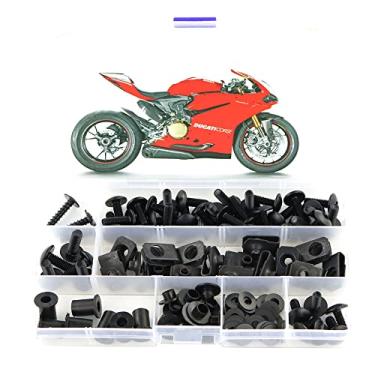 Imagem de Kit de parafusos de carenagem Xitomer, para DUCATI 899 959 1199 1299, kits de montagem arruelas/porcas/fixações/ilhós/ilhósxitomer preto FBT00473BK