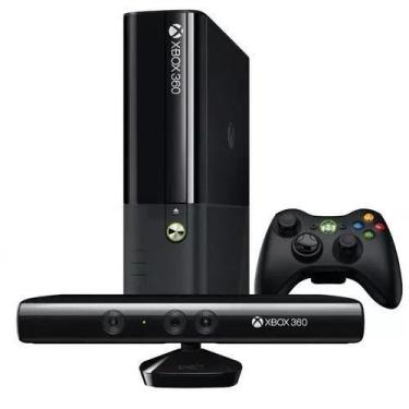 Imagem de Console 360 Super Slim 250gb + Kinect Standard Cor Preto, Xbox 360