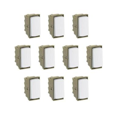 Imagem de Kit 10 Modulo Interruptor Paralelo Branco Zeffia Pial 680151 - Pial Le