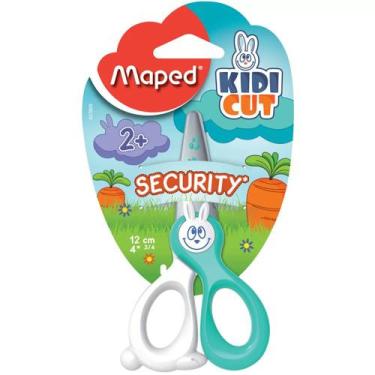 Imagem de Tesoura Escolar Sem Ponta 12cm Infantil Kidcut Coelho Maped