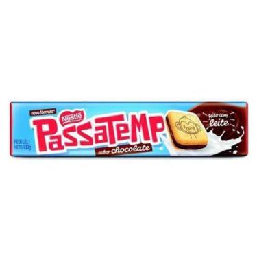 Imagem de Bolacha biscoito de leite recheado com sabor de chocolare PASSATEMPO -