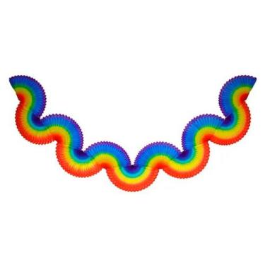 Imagem de Guirlanda Margarida de Papel - Arco Iris - 300 cm - 1 unidade - GiroTo