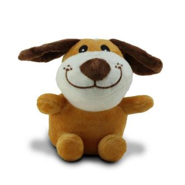Imagem de Cachorro de Pelúcia Fofinho Orelhas Longas 16cm - Shop Spadaro, Carame