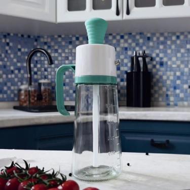 Imagem de Garrafa Porta Óleo com Dispenser pincel em silicone - Yaay, Verde