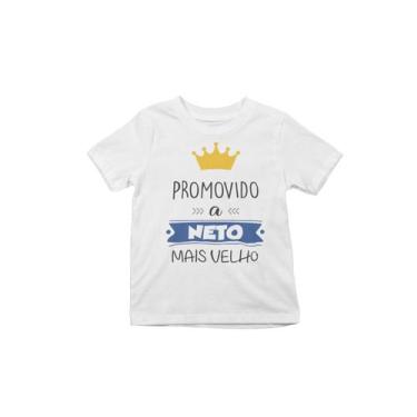 Imagem de Camiseta Infantil Promovido a Neto Mais Velho Branca - Del France, 08