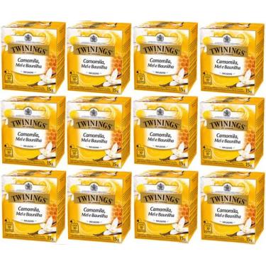 Imagem de Chá Twinings Camomila, Mel e Baunilha Kit 12 Caixas 10 Un 120 Sachês