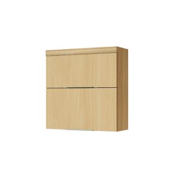 Imagem de Armário Aéreo 80cm 2 Portas 100 MDF Marquesa Nesher - Nature