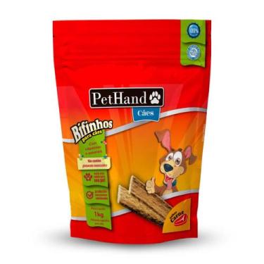 Imagem de Bifinhos Para Cães Sabor Carne Pethand 1Kg