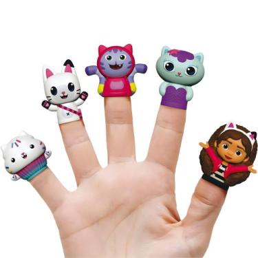 Imagem de Kit 5 Dedoches A Casa Magica Da Gabby Miniatura Fantoche Para Bebe - L