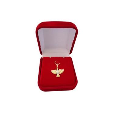 Imagem de Pingente Divino Espirito Santo Sagrado Em Ouro 18k - Jóias Danisam 