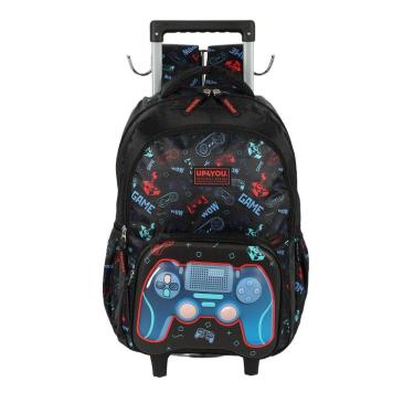 Imagem de Mochila de Rodinhas Com Alça Luxcel Up4You Game Preto