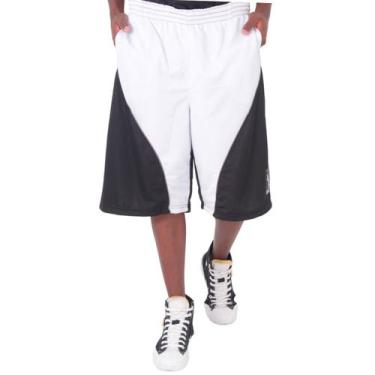 Imagem de Bermuda Basquete Masculina M10 Fire Funnel, Branco,  P