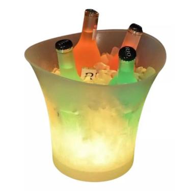 Imagem de Balde de Gelo Caixa de Som Led RGB 5 Litros Bluetooth Alto Falante Spe