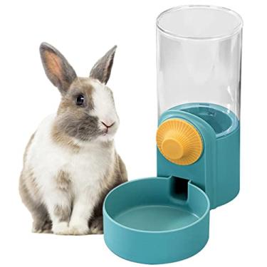 Imagem de kathson Dispensador automático de água para alimentos, para pendurar, 1000 ml, conjunto de bebedouro automático para animais de estimação, coelho, gato, cachorro, chinchila, porquinho da índia, furão (dispensador de água)