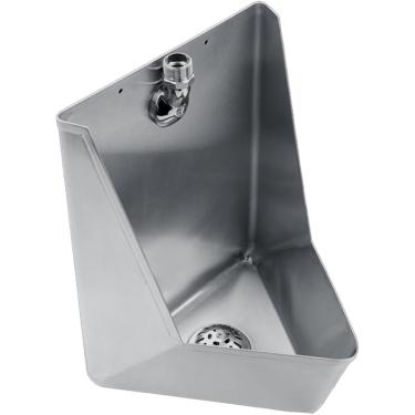 Imagem de Mictório de descarga grátis, mictórios pequenos de aço inoxidável 304, mictórios triangulares de aço inoxidável, mictórios de banheiro público para casa de família, mictório masculino para casa de