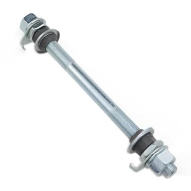 Imagem de Meuey Lyot Eixo de bicicleta 140 mm Eixo do cubo dianteiro de várias velocidades para bicicleta, prata 26 TPI, kit de arruela de porca de bloqueio de cone de roda, 1 peça