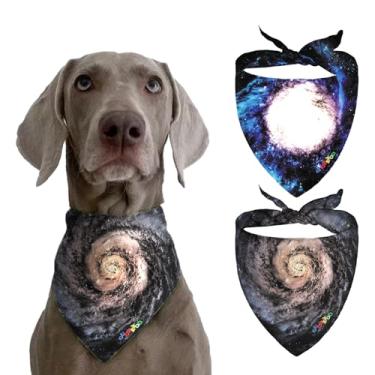 Imagem de Cachecol para cães Galaxy 3D – Bandana refrescante para cães grandes, raças médias e pequenas – acessório de festival e aniversário