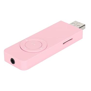 Imagem de Leitor de Música, Leitor de MP3 USB WMA Media Portátil para Ouvir Música (Rosa)