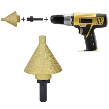 Imagem de Broca de Chanfro Chanfrado de Diamante, Broca Escareadora de Diamante de 50 Mm Com Rosca M10, para Aparamento de Ampliação de Furo Em Azulejo, Granito, Mármore, Porcelana,