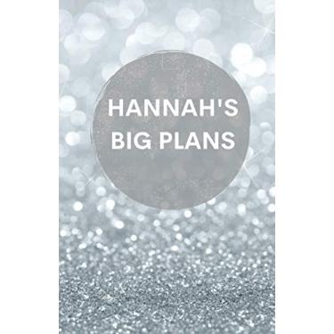 Imagem de Hannah's Big Plans | Notebook | Silver glitter effect cover: A5 Notebook & Jotter | Personalised Girl/Women's Gift | Birthday/Party Bag Filler | 100 lined pages