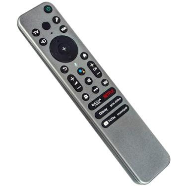 Imagem de Controle remoto de voz de substituição RMF-TX910U compatível com Sony 55 65 75 215.9 cm Bravia X95L A95L Series QD-OLED 4K Ultra HD HDR Smart Google TV (2023) XR-85X95L XR-75X95L XR-65X95L XR-77A95L
