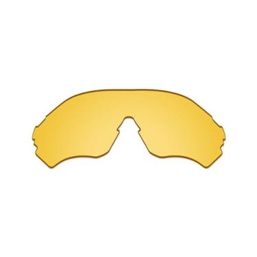 Imagem de Vonxyz Lentes de substituição para óculos de sol Oakley EV Zero Range OO9327 | EV Zero Range Asian Fit – Amarelo de alta intensidade