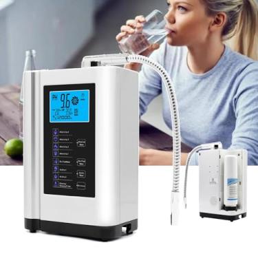 Imagem de KKSOUFX Ionizador De áGua Montado Na Parede,Ionizador De áGua Alcalina Ph3.5-10.5,Orp De Até -500mv,8.000 Litros Por Filtro,7 ConfiguraçõEs De áGua,Limpeza AutomáTica