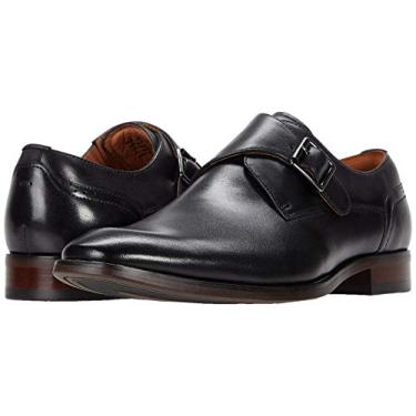 Imagem de Florsheim Sorrento Plain Toe Single Monk Strap Men's Slip On, Preto, 8.5 Wide