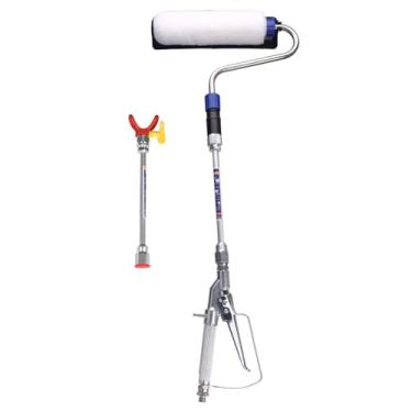 Imagem de DUSICHIN DUS-133 Power Paint Roller Cover ferramenta de pintura rotativa de 23 cm para pinturas de alta pressão equipamento de pulverização Power Roller 10 polos de extensão 3/4 Nap