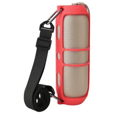 Imagem de TXEsign Capa de silicone para alto-falante portátil Beats Pill (versão 2024), estojo de transporte de viagem, capa de silicone de substituição para alto-falante com alça de ombro (apenas capa)