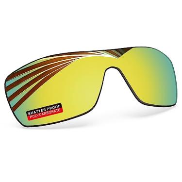 Imagem de iLikeo Lentes de reposição polarizadas de policarbonato PRO+ para óculos de sol Oakley Batwolf OO9101 - Racing Gold