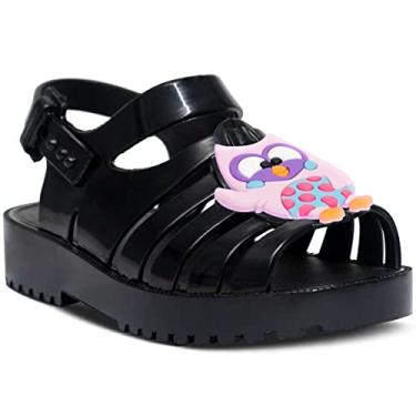 Imagem de Sandália Rasteira Infantil Nº 19 Ao 26 Feminina Menina 12.68 (Preto, BR, Criança de 1 a 3 anos, Numérico, 24)
