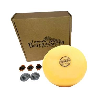 Imagem de Queijo Canastra Meia Cura 1,2kg - Beira da Serra, Artesanal e Premiado, Medalha de Bronze (Mondial du Fromage)