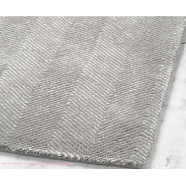 Imagem de Restoration and Renovation Novo tapete de área feito à mão multidesign 100% importado tapete de área misturado (cinza, redondo 3x3)