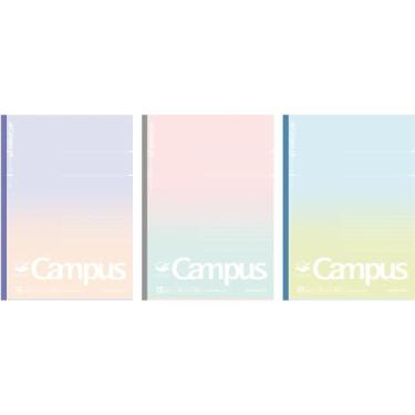 Imagem de KOKUYO Cadernos de composição, pacote com 3 cadernos universitários Smart B5 com régua B pontilhada de 6 mm, 30 folhas, caderno forrado escolar em tom suflê, caderno de diário para anotações